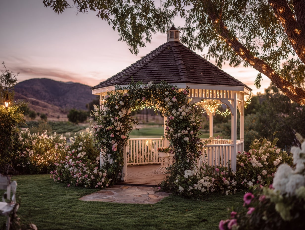 Curated visual reference: Visual Reference: 15 Romantic Outdoor Wedding Stage Design Ideas