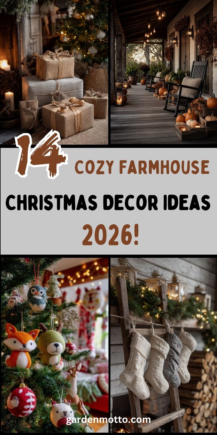 14+ Cozy Farmhouse Christmas Decor Ideas