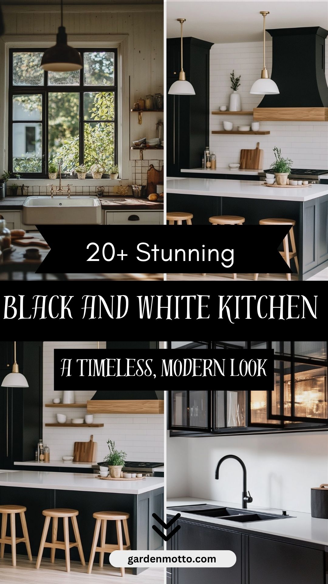 20+ Stunning Black and White Kitchen Ideas for a Timeless, Modern Look